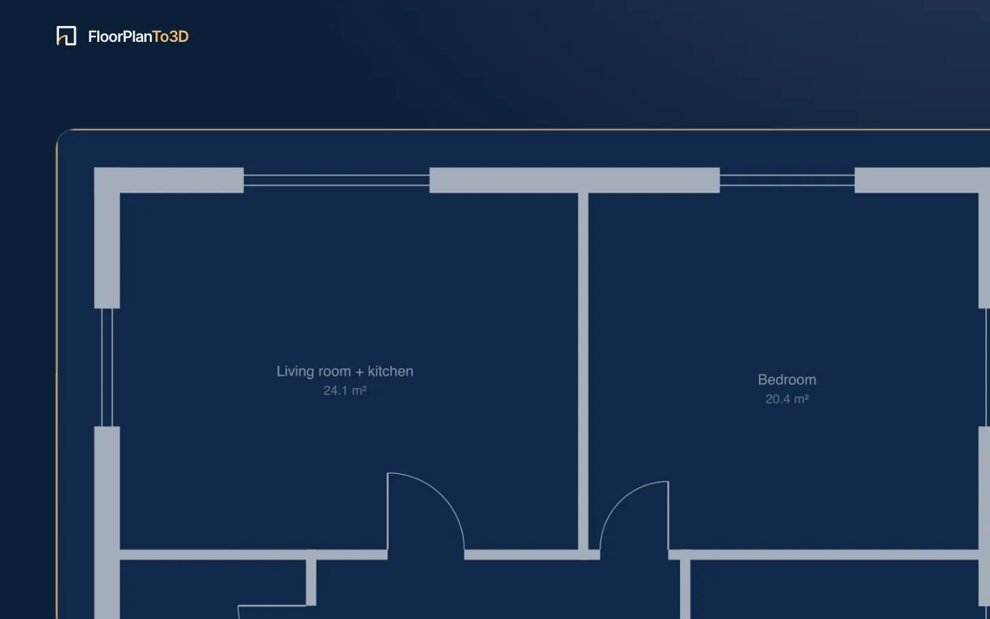 The plan on the upload page, ready to be framed, with the floor area field