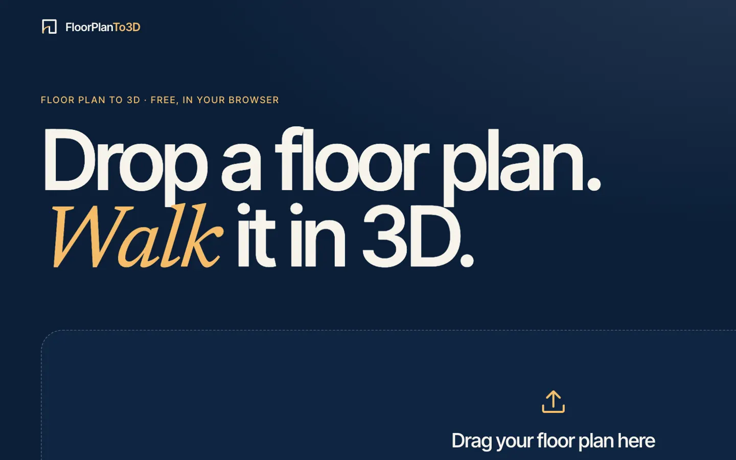Upload your floor plan